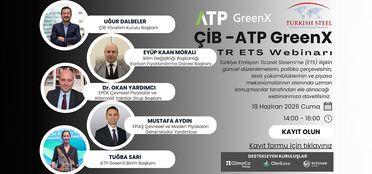 ÇİB -ATP GreenX Online Türkiye Emisyon Ticaret Sistemi Webinarı